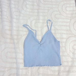 Baby Blue Crop Top From Pacsun Size- Small